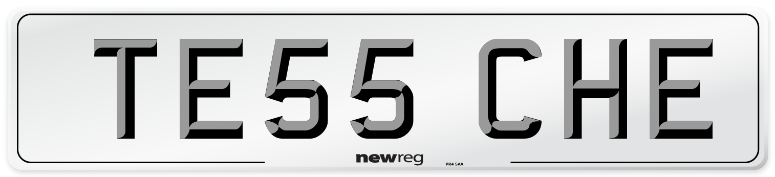 TE55 CHE Number Plate from New Reg